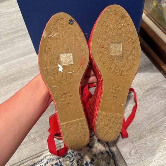 SOLD!!! BRAND NEW IN BOX STUART WEITZMAN RED ESPADRILLES - Picture 4 of 8